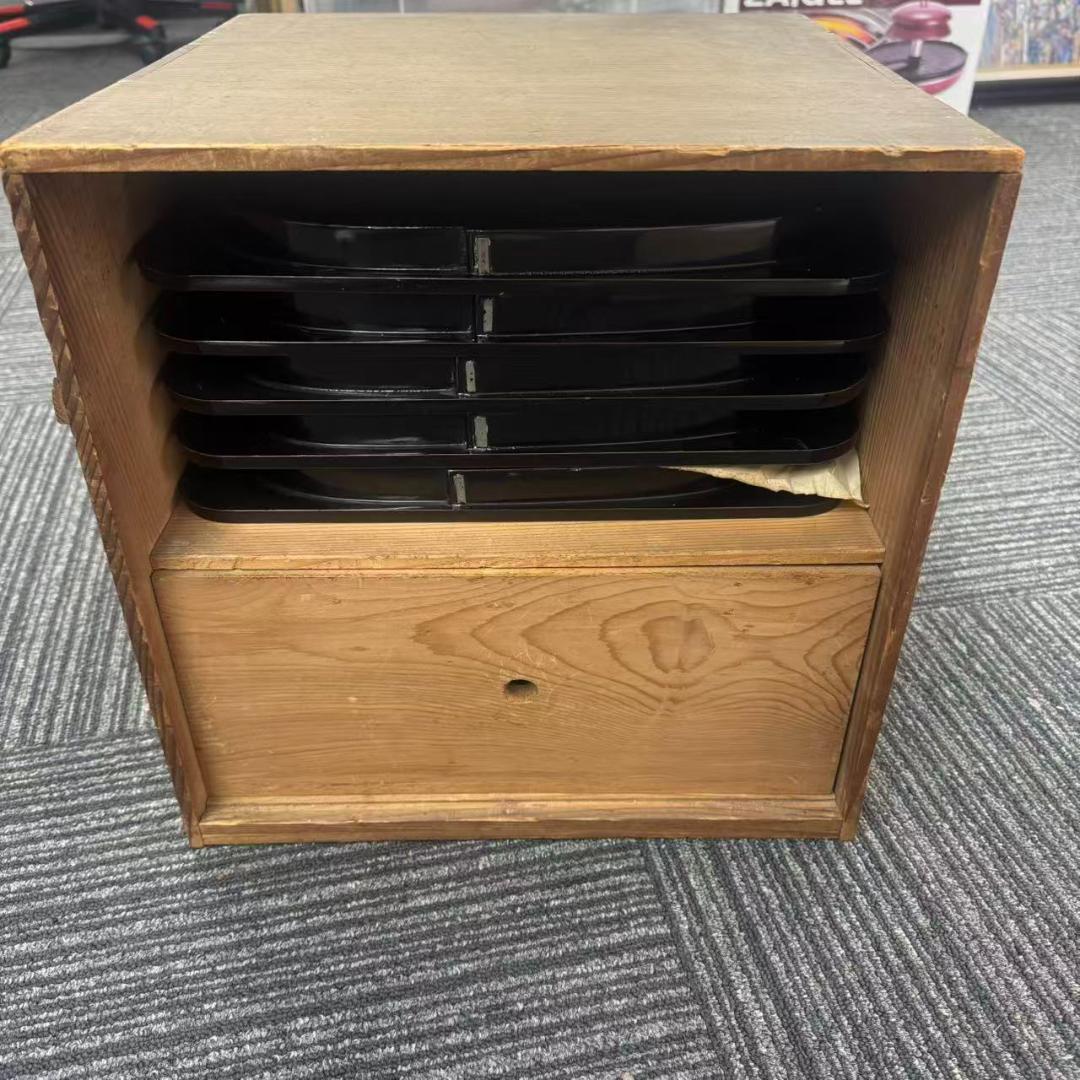 輪島塗　時代物時絵　御会席膳漆器セット　共箱 輪島塗 時代物時絵 御会席膳漆器セット 共箱