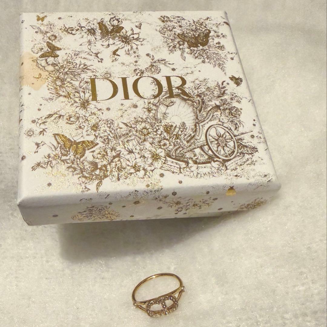 Dior Clair D Lune リング すぐ届く DIOR ディオールCLAIR D LUNEリング ゴールド ロゴ (Dior