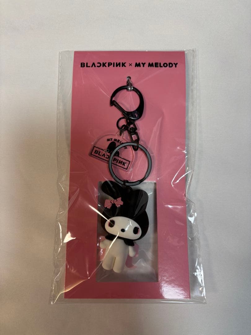 新品 BLACKPINK ブラックピンク マイメロディ3Dラバーキーリング