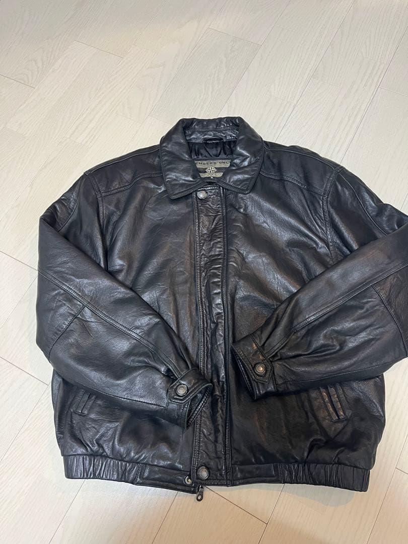 Members only レザージャケット ブラック