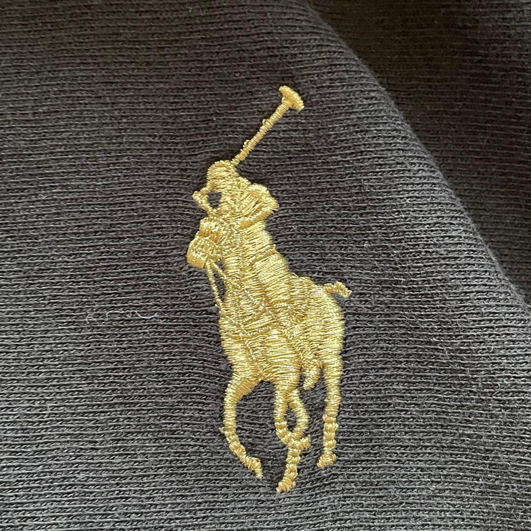 ポロラルフローレン M ゴールドビッグポニー ロゴライン フルジップ