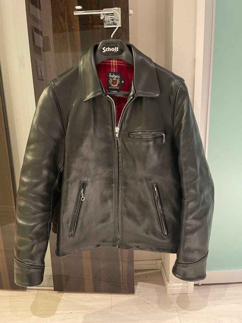 コ*ジ様 ショット⭐︎シングルライダースジャケット36 トラッカー Yahoo!オークション - SCHOTT シングルライダース レザー トラッカージ