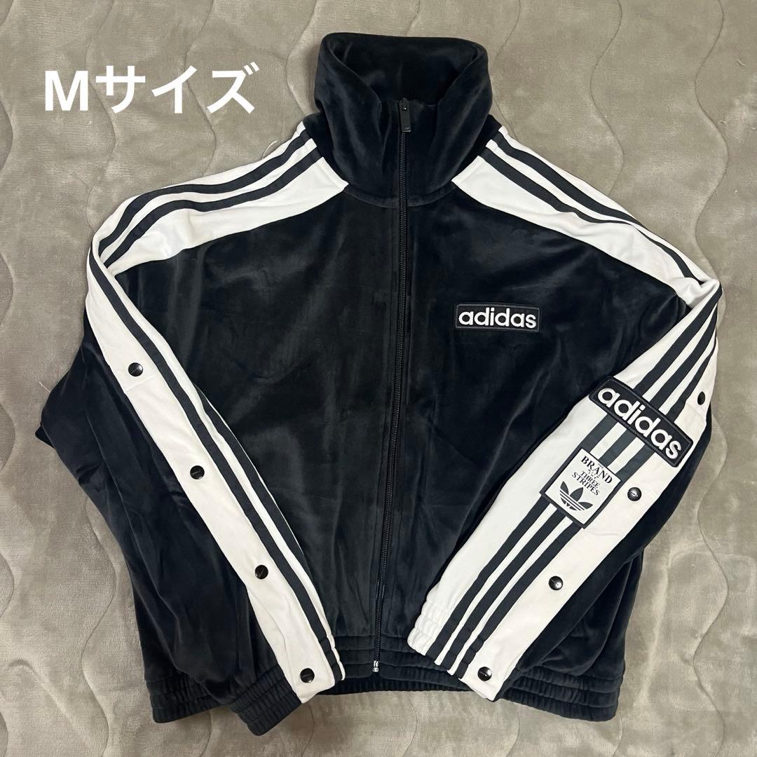 addidas W ADIBREAK VELOUR TT ブラック Mサイズ