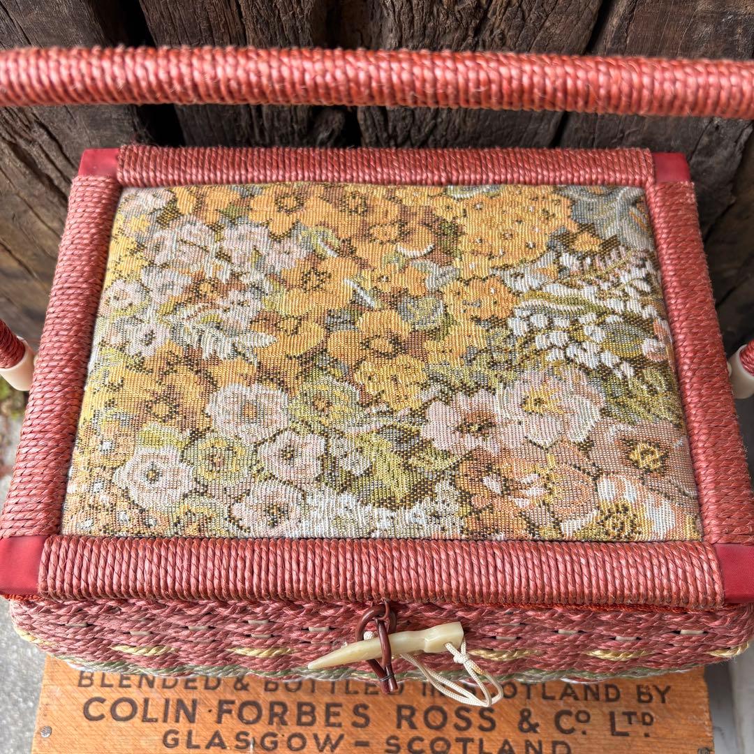 vintage】ソーイングボックス 裁縫箱 ビンテージ - メルカリ