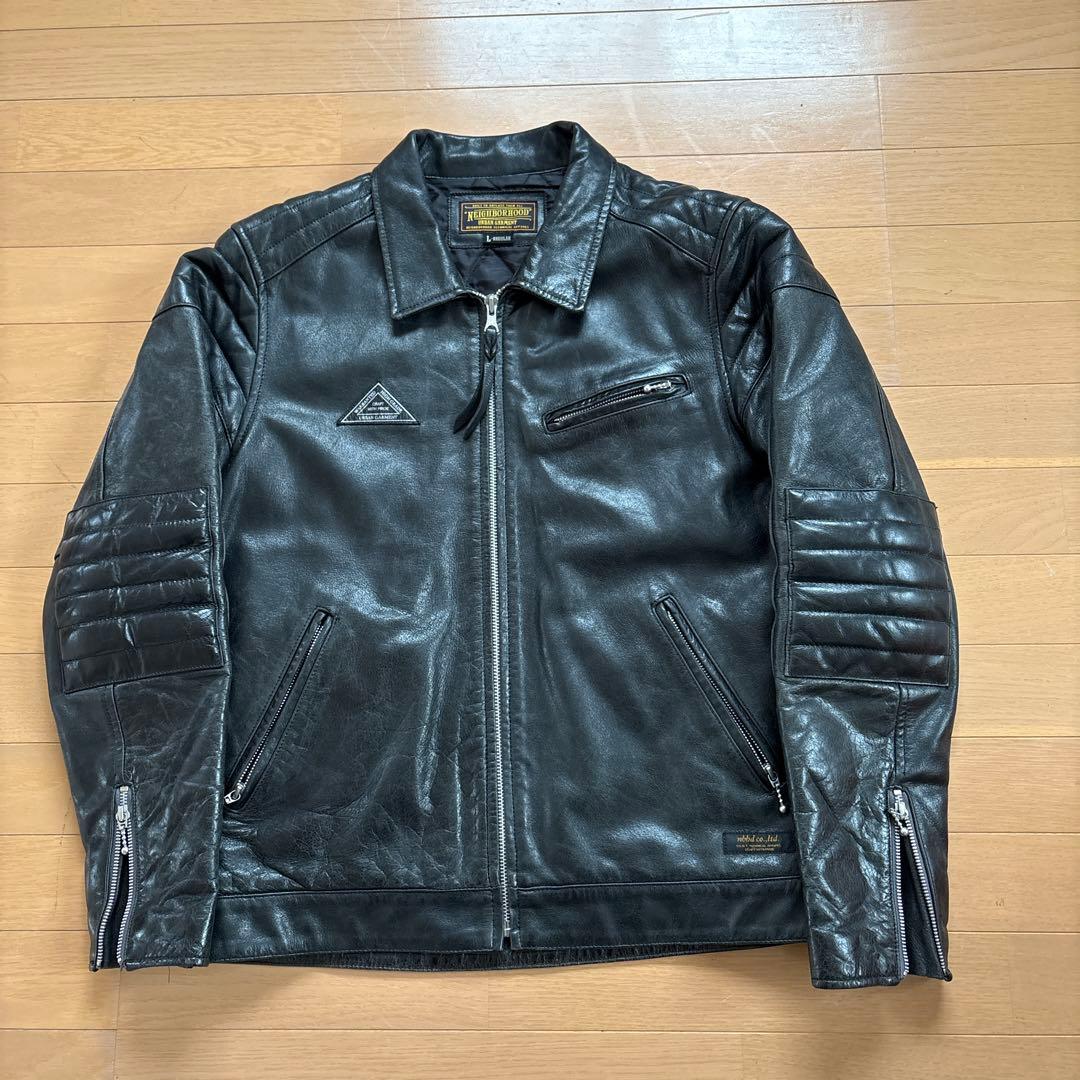 NEIGHBORHOOD ネイバーフッド　シングルライダースジャケット　Lサイズ