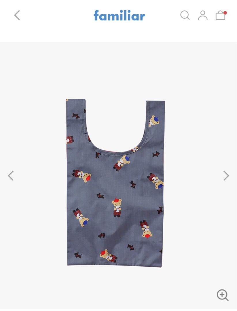 ファミリア×BAGGU♡S♡エコバッグ♡familiar♡WEB限定完売品
