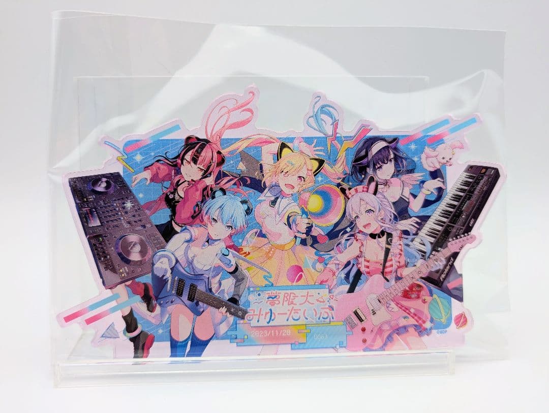 夢限大みゅーたいぷ デビュー記念 描き下ろしイラスト プレートアクリルスタンド