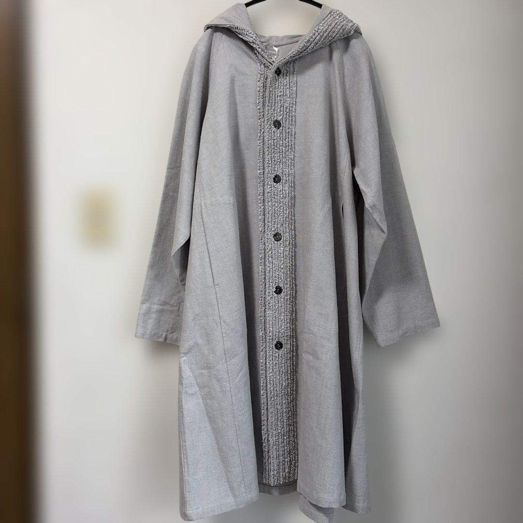 ヨーガンレール2025年未使用ミルコットンカーディコート フード付き