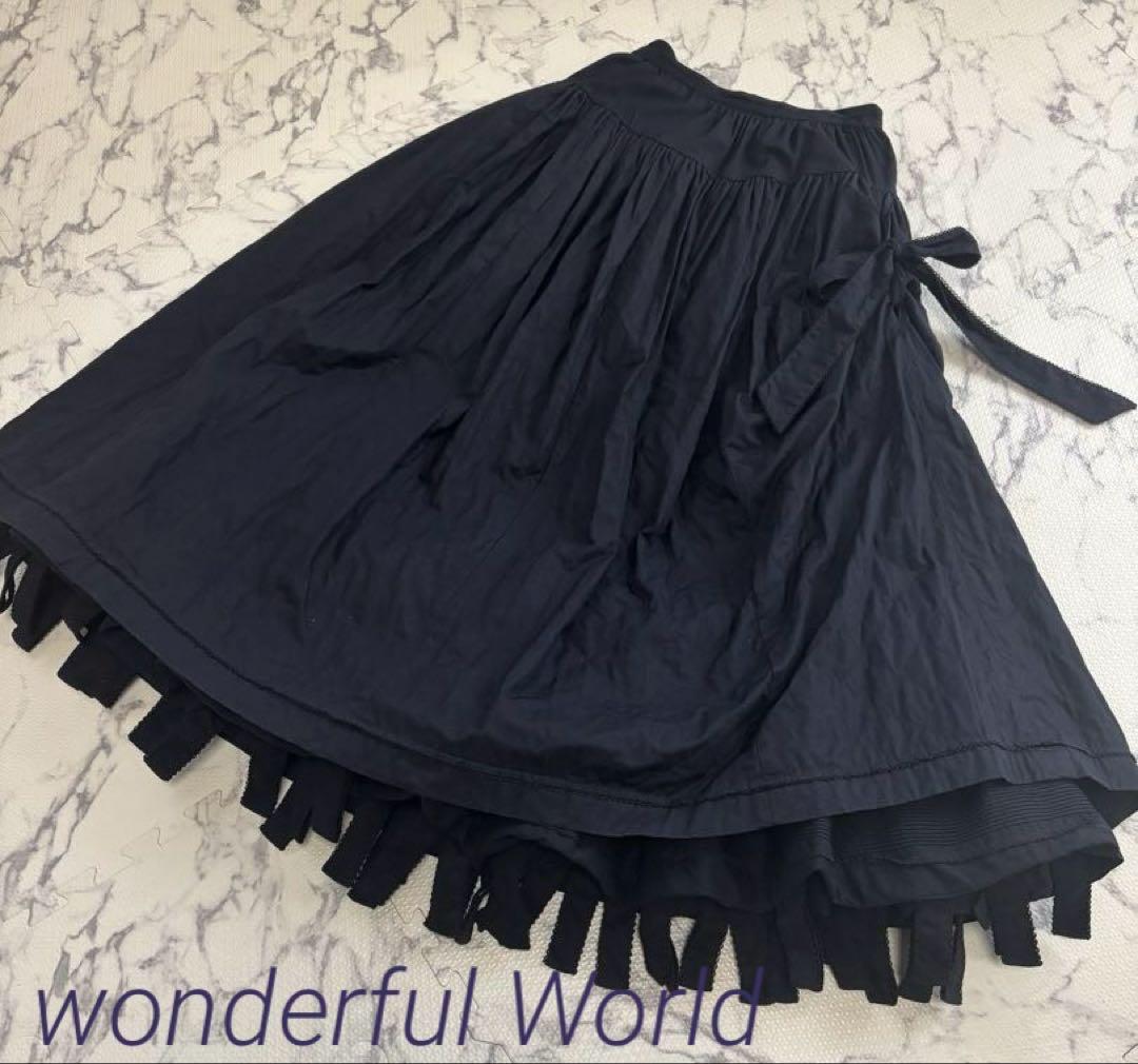 ☆未使用ワンダフルワールド黒 バルーンスカートセット