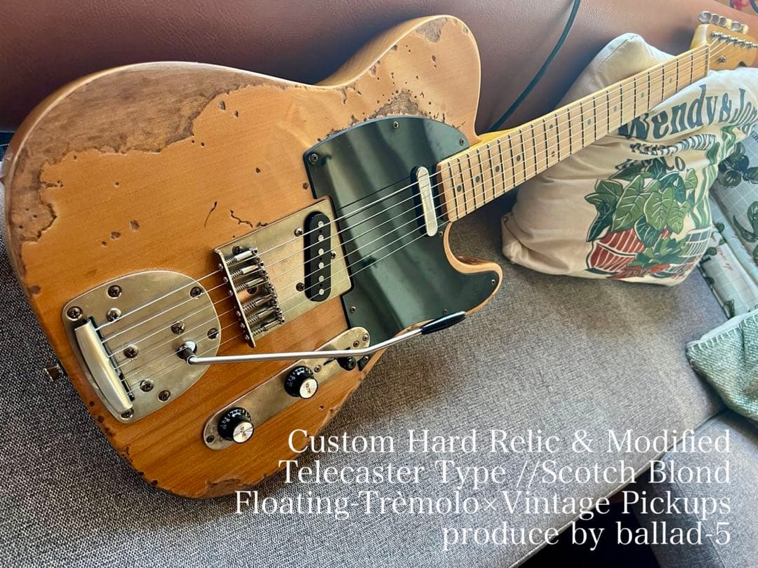 ハードレリックテレキャスタータイプ/フローティングトレモロ×アルニコ