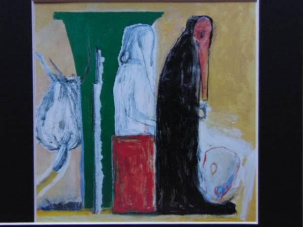 黒田悠子、もう一つの絵、希少な額装用画集より、美品、新品額装付