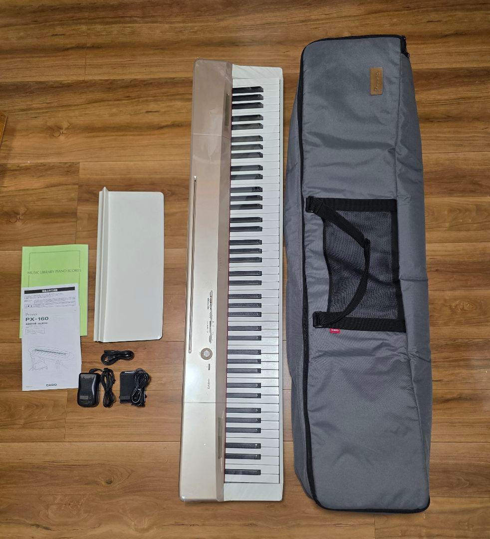 【美品:ケース付き】カシオ 電子ピアノ Privia PX-160GD 買取実績 |CASIO(カシオ) 88鍵盤 電子ピアノ Privia PX-160GD スタンド