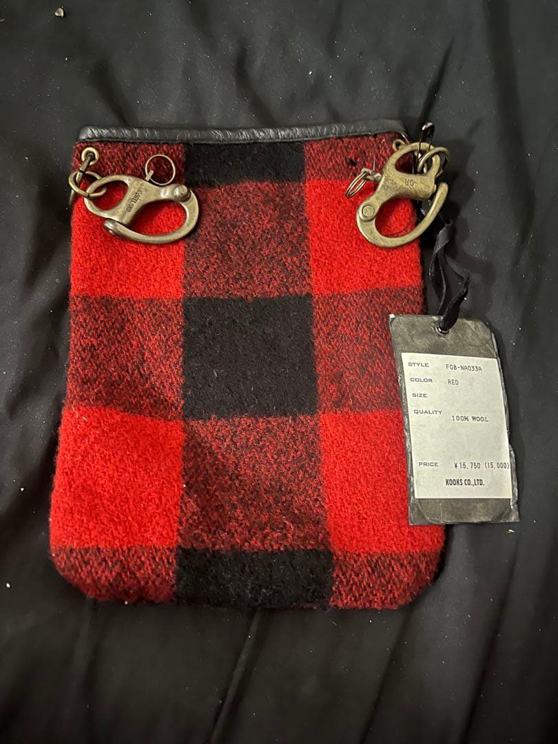 ナンバーナイン　チェック　ポーチ　ウエストバッグ NUMBER (N)INE（ナンバーナイン）の「【NUMBER (N)INE】≪WEB限定