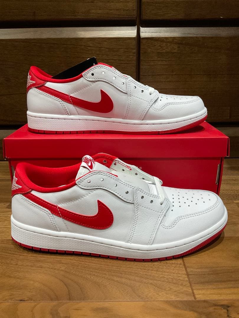 新品 AIR JORDAN 1 LOW OG 27.0cm ユニバーシティレッド