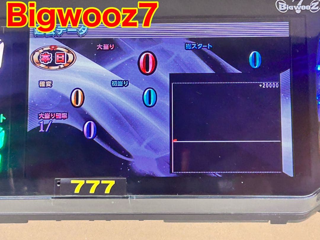 データカウンター・ビッグウォーズ7パチンコ用・家庭用電源加工済・差