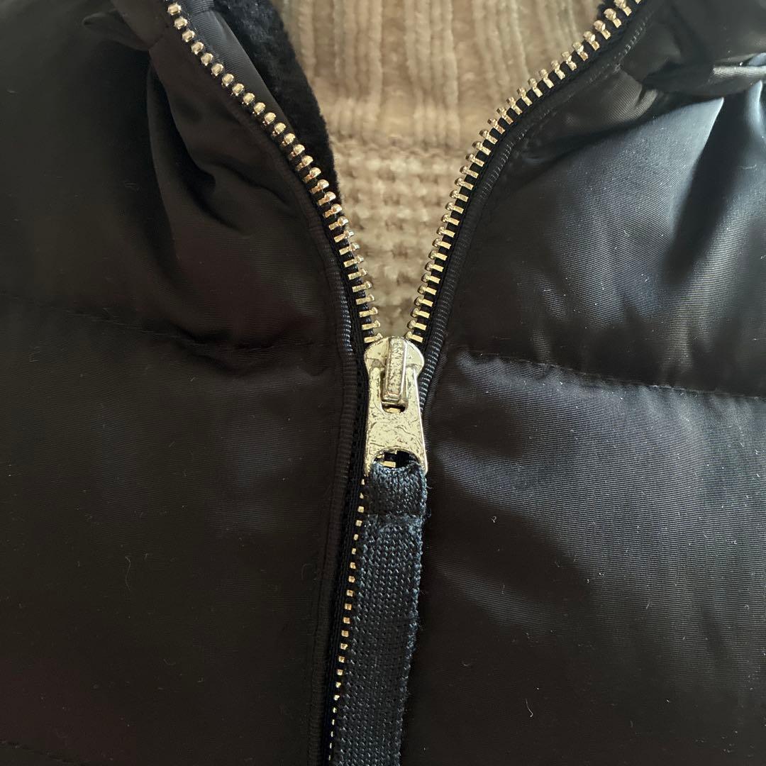 ZARA』Aライン 3way ファー付き ブラック ダウンジャケット ベルト付