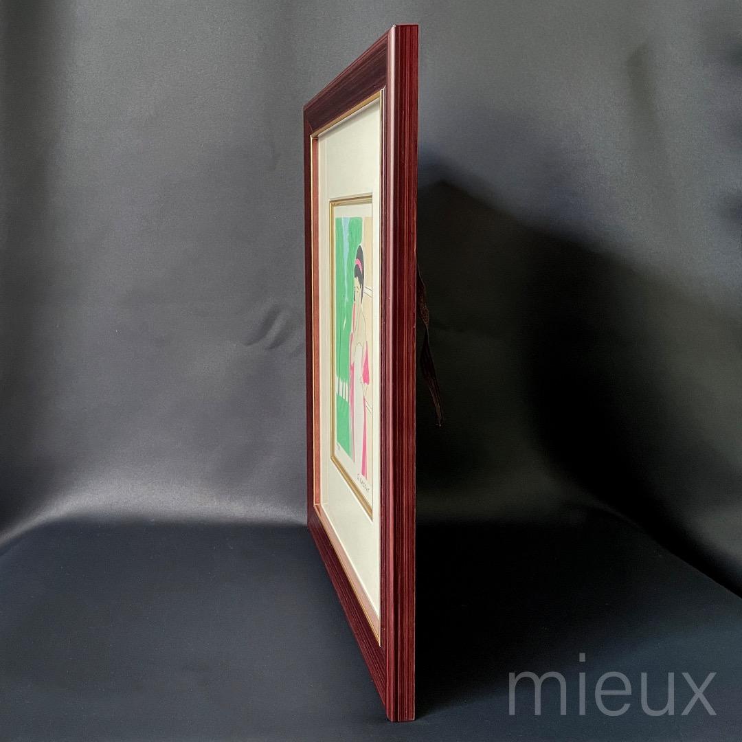 Serge Lassus セルジュラシス「婦人像」リトグラフ サイン 中古 美品