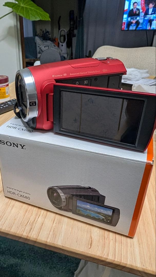SONY HANDYCAM HDR-CX680 赤色 ビデオカメラ