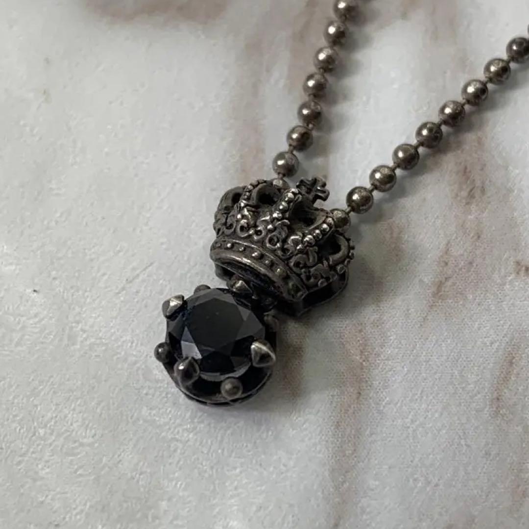 Justin Davis ネックレス ブラック クラウン silver925 DREAM TIME/CROWN ネックレス | ジャスティン デイビス（JUSTIN DAVIS