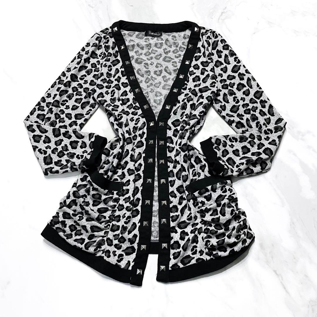 y2k 平成ギャル♡グランジ ヒョウ柄カーディガン 00s ダークコア