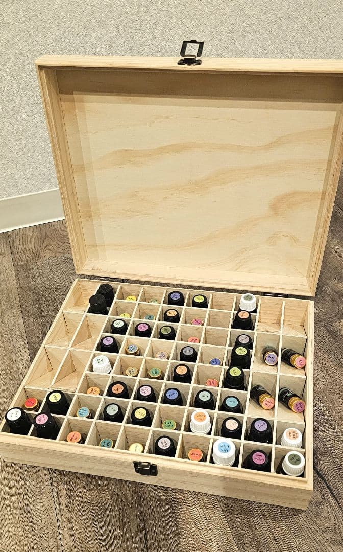 アロマオイル55種類+木製収納ボックス