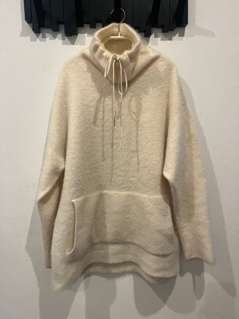 Aton エイトン　カシミア　タートル　ニット　オフホワイト