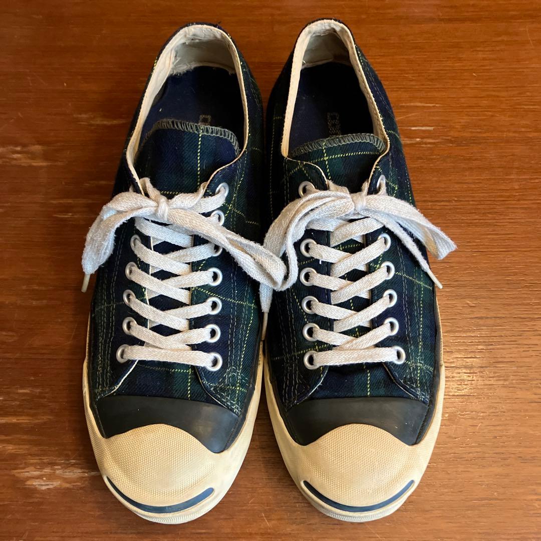 Jack Purcell ネイビー チェック スニーカー