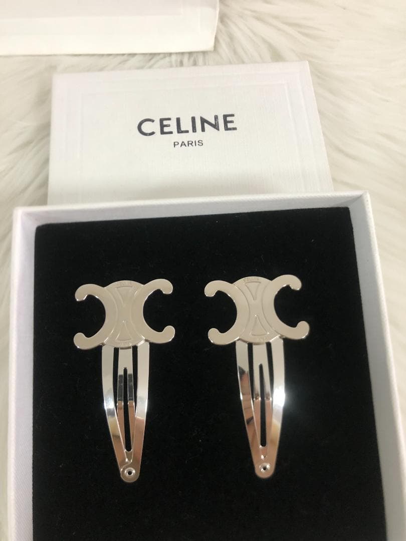 ヘアピン　シルバー　ロゴ　女性　ヴィンテージ　バレッタ