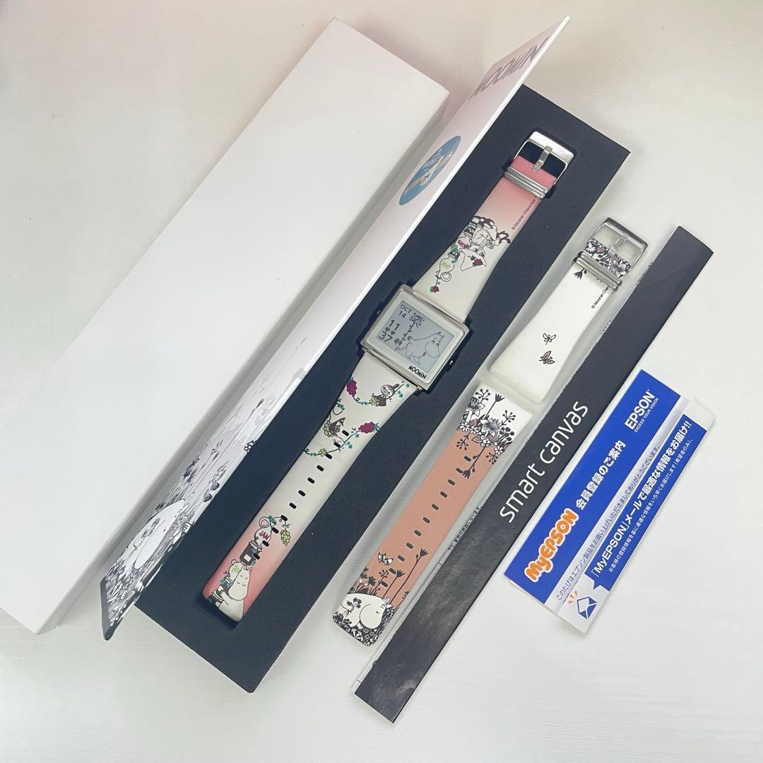 【N】動作品 EPSON エプソン smart canvas ムーミン 腕時計