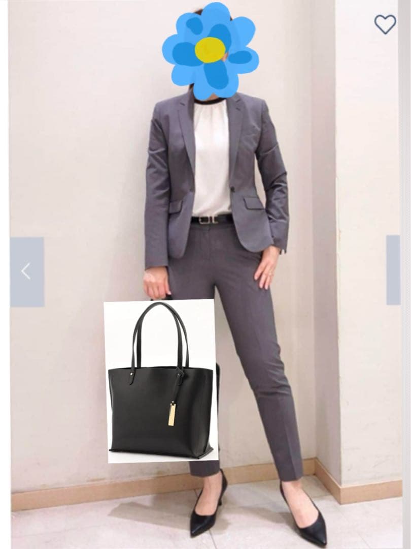 オリヒカ　洗えるストレッチセットアップ織柄