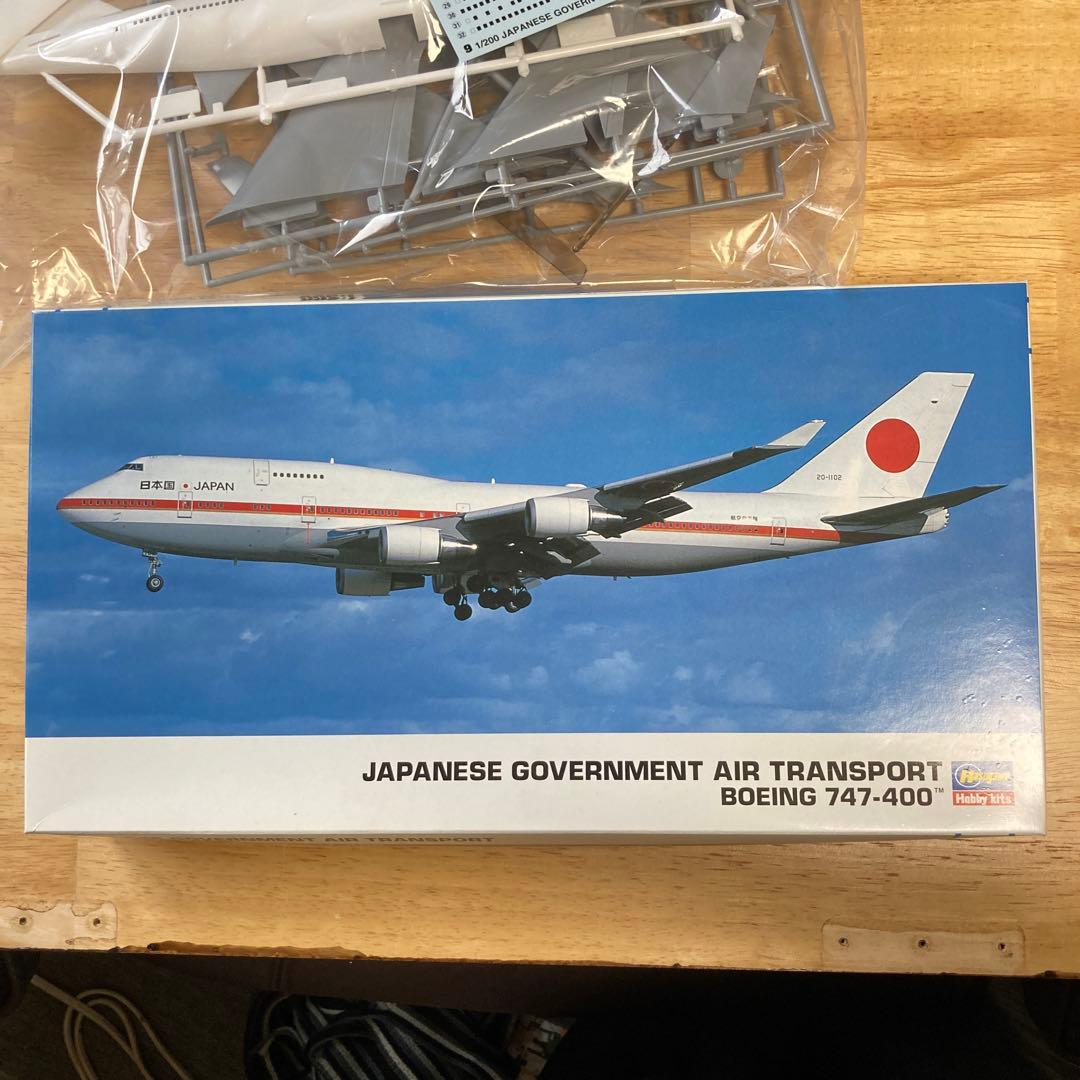 ジ*ー様 値下げ高市内閣ハセガワ 1/200日本政府専用機 ボーイング747-4