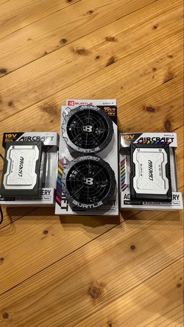 バートルBurtle AC371ファンユニットとAC360バッテリー2個セット