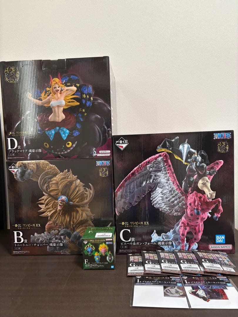 一番くじ　ワンピース　B,C,D賞 魂豪示像　他おまけ