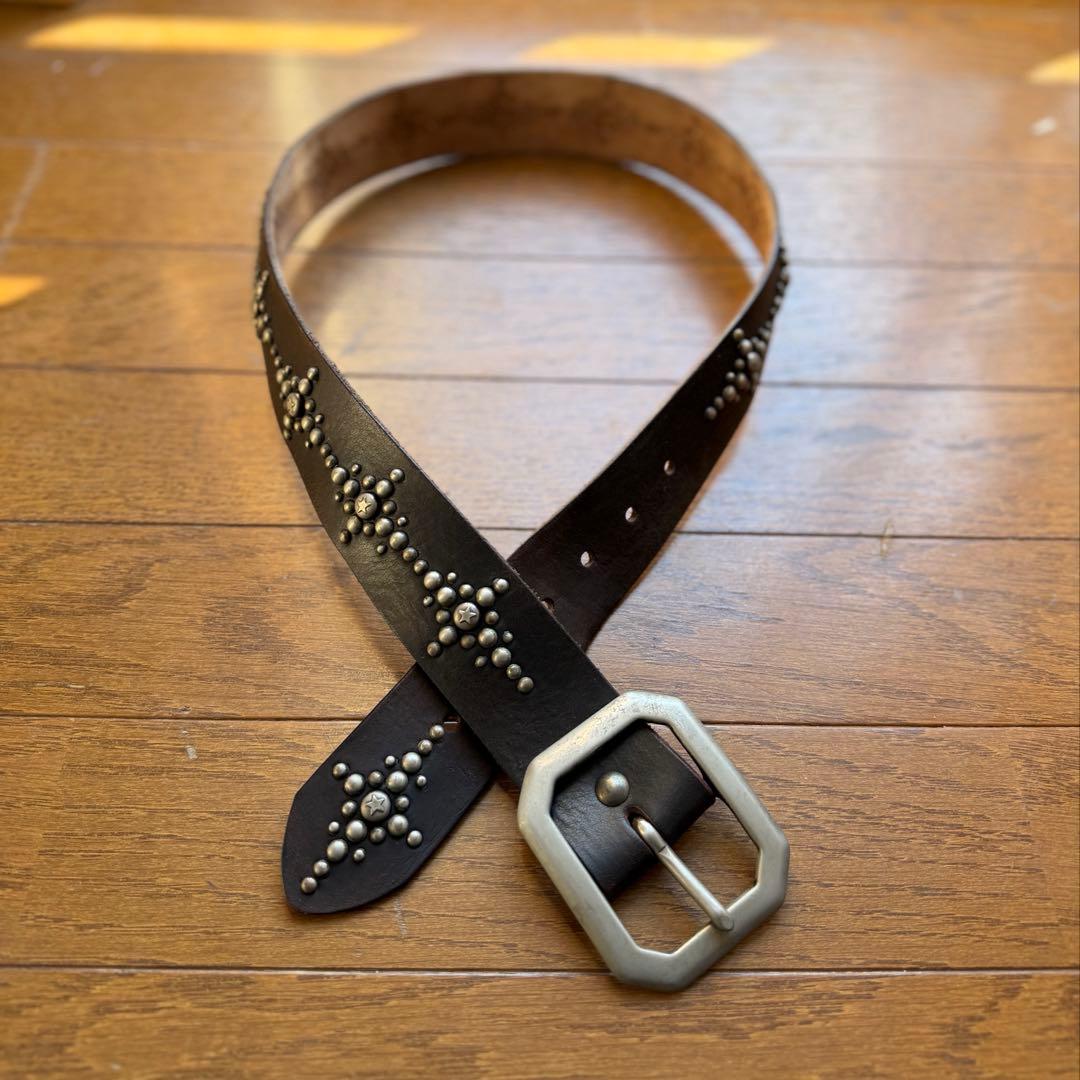 OLD STUD スタッズベルト スタースタッズ W79-90