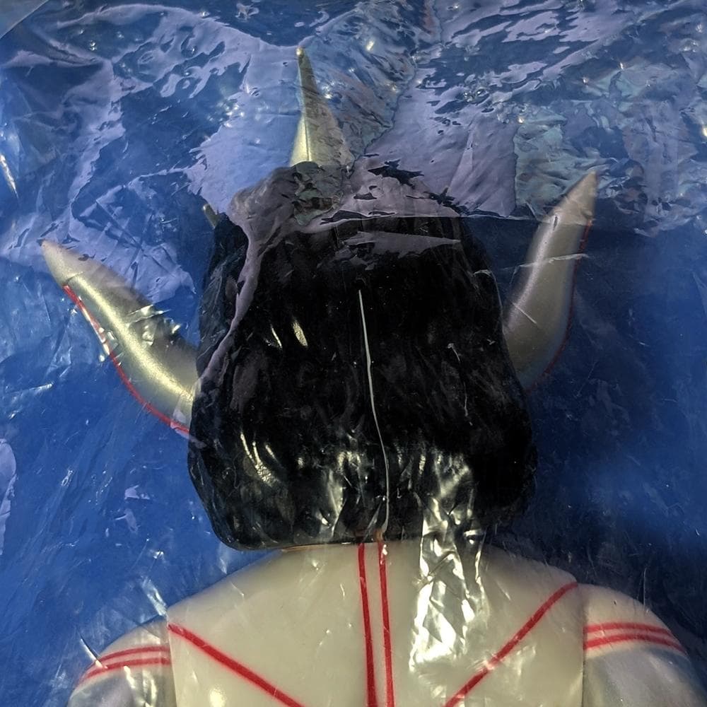 匿名配送】SFS 獣神サンダー・ライガー（白版） ソフビ メディコム