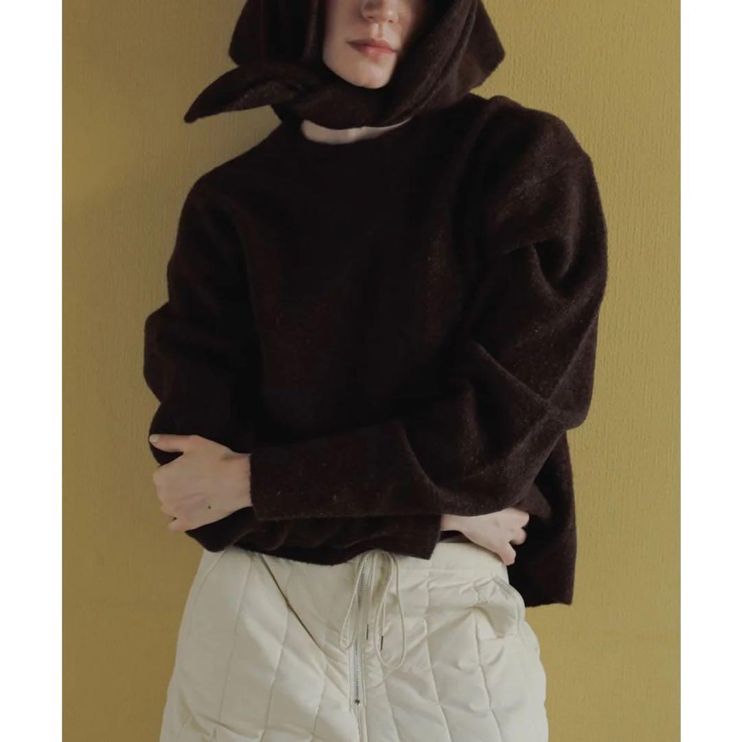 anuke　Layered Scarf Knit