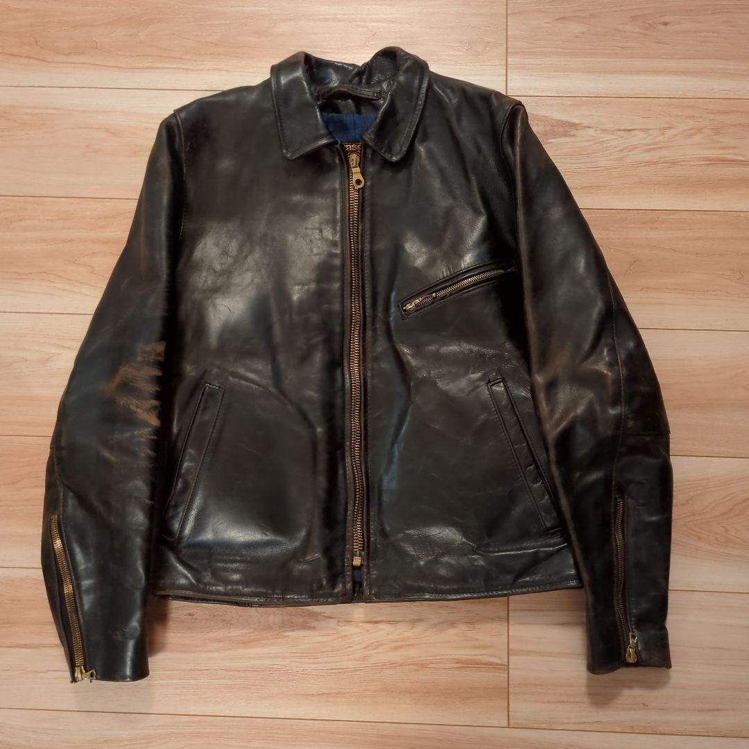 VANSON ENFホースハイドシングルライダースジャケット VANSON（バンソン） VANSON ENF シングル ライダース オクタゴン