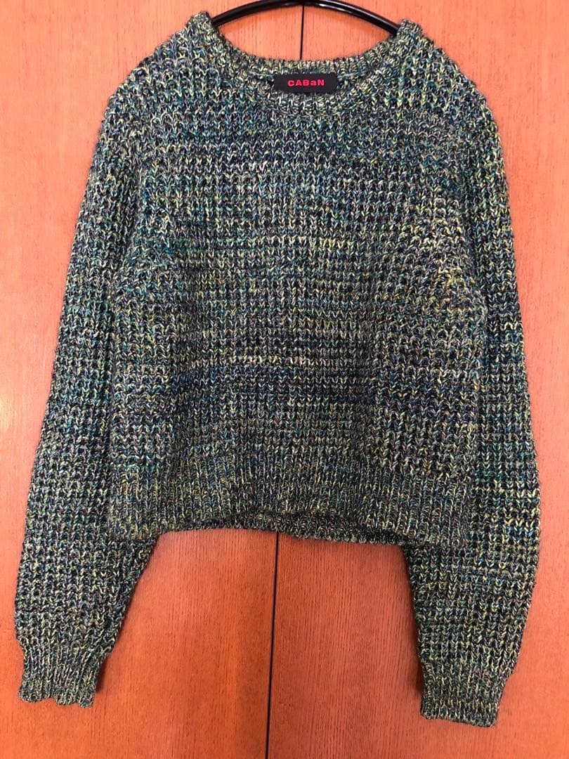 CABaN ミックスワッフルラウンドネックプルオーバー セーター - メルカリ