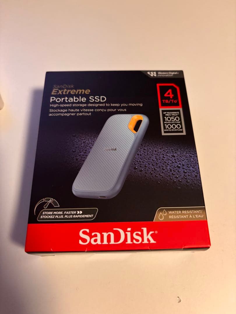 Sandisk Extreme Portable 4TB スカイブルー