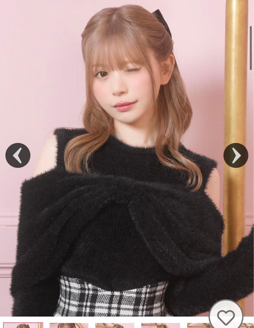 michellMacaron ミシェルマカロン リボンニットトップス - メルカリ