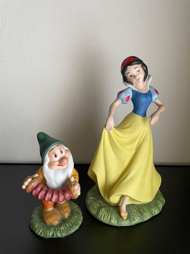 加藤工芸 ディズニー 白雪姫 陶器 置物 七人の小人 フィギュリン