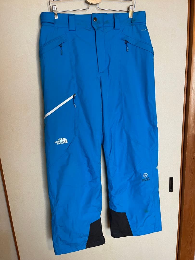 ノースフェイスGORE-TEXスノーボードパンツ サミットシリーズ ブルー