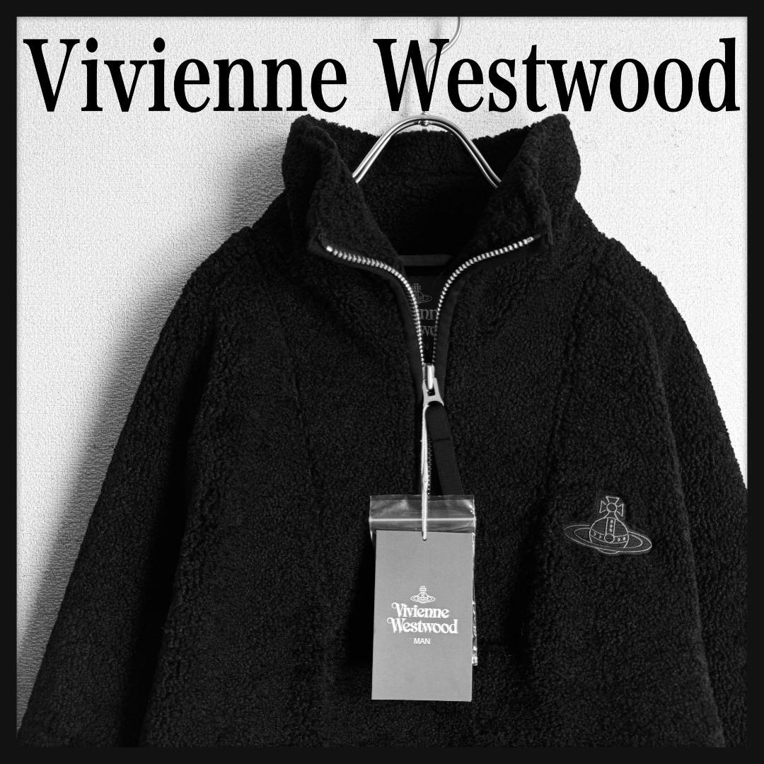 【新品高級モデル☆オーブ刺繍】ヴィヴィアンウエストウッド ハーフジップジャケット Vivienne Westwood - 【新品☆高級モデル☆オーブ刺繍☆】ヴィヴィアン