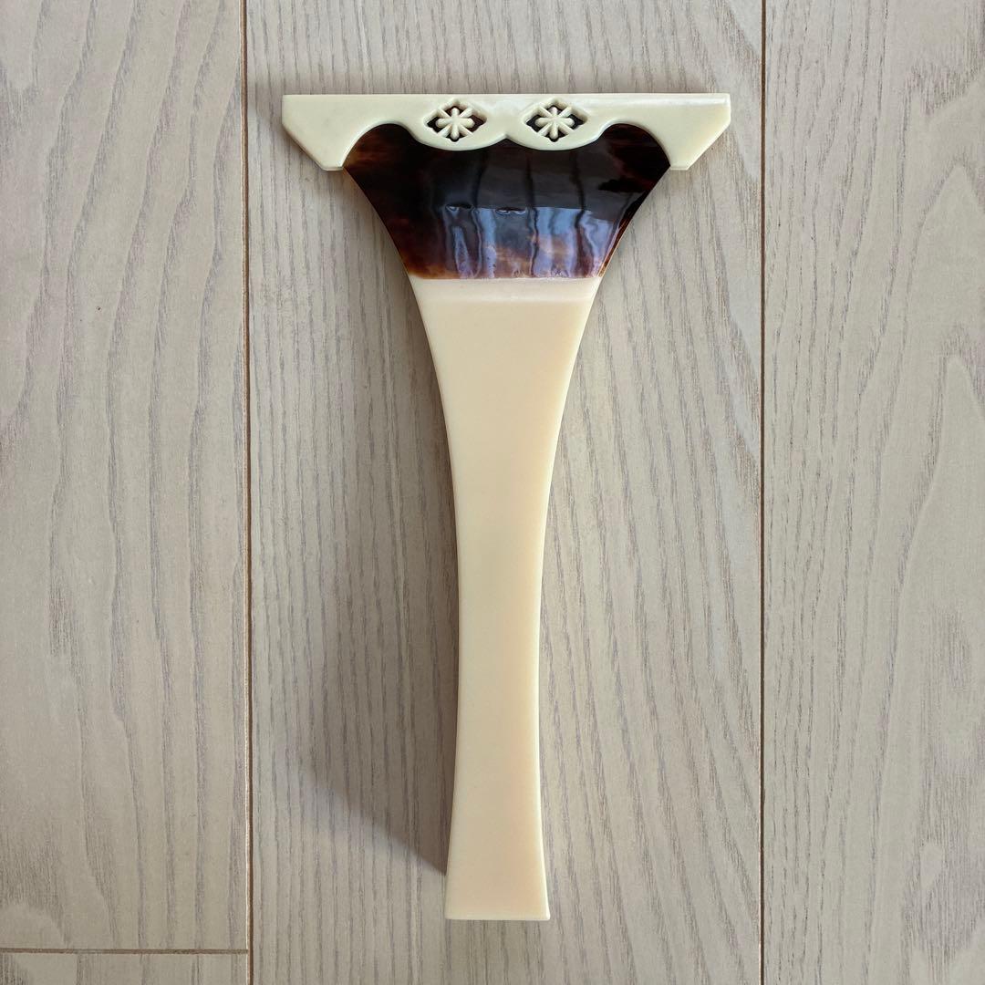 三味線撥　鼈甲　ばち　バチ　ケース付き