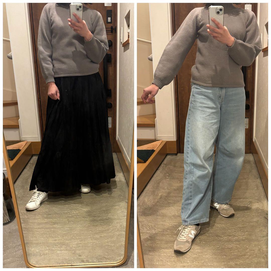 ミナペルホネン ニット schole プルオーバー セーター グレー