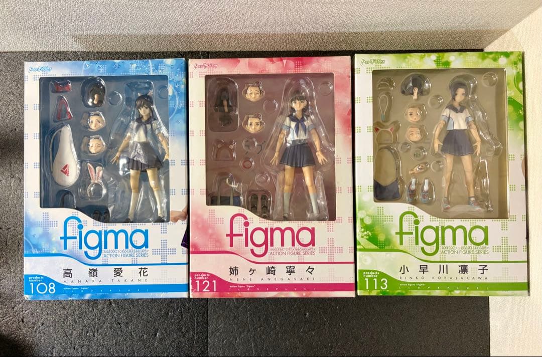 ラブプラス figma 姉ヶ崎寧々 高嶺愛花 小早川凛子　フィギュア