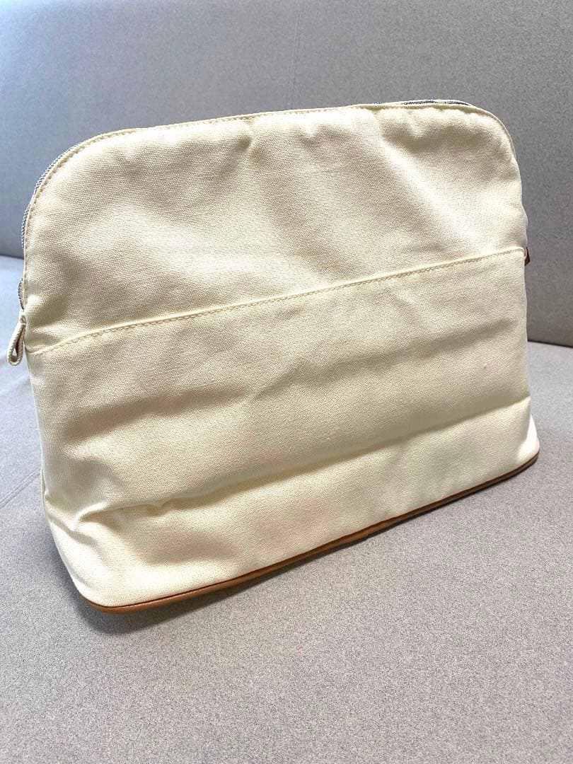 美品】HERMES ボリードポーチ35 TGM オフホワイト - バッグ