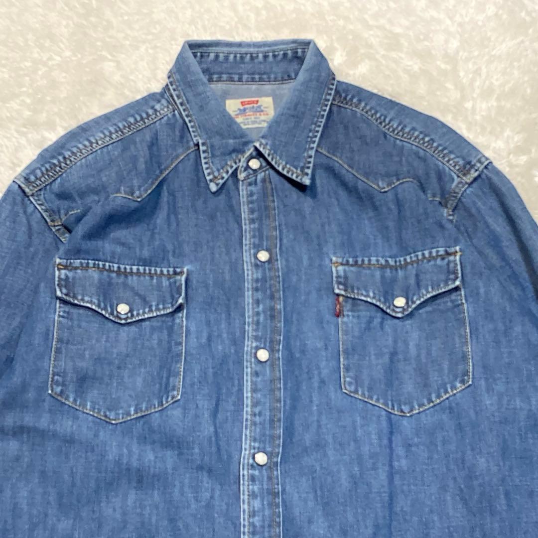 90s Levi's リーバイス ウェスタン デニムシャツ XL 香港製 - メルカリ