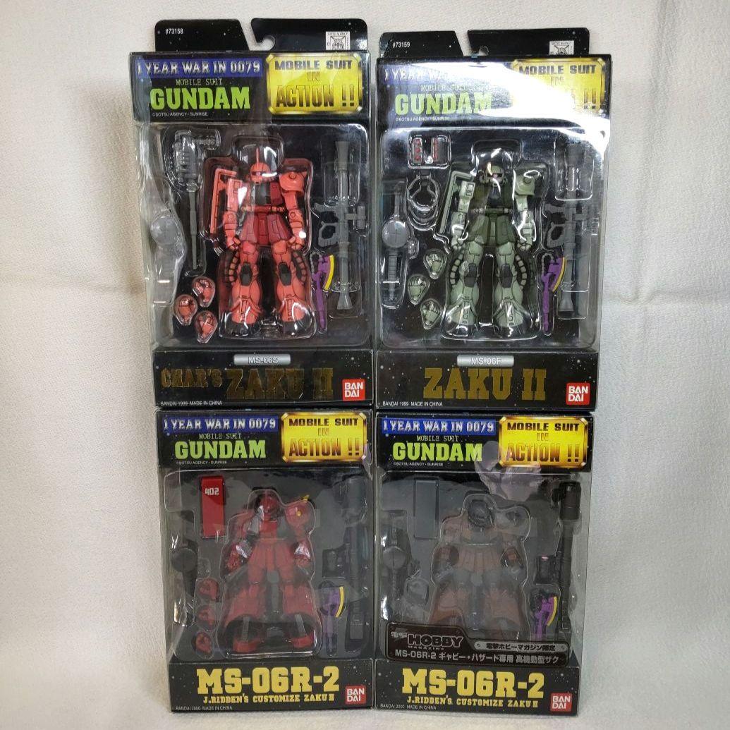 〈新品未開封〉MIA ザクⅡ シャア、ジョニー・ライデン、ギャビー・ハザード専用