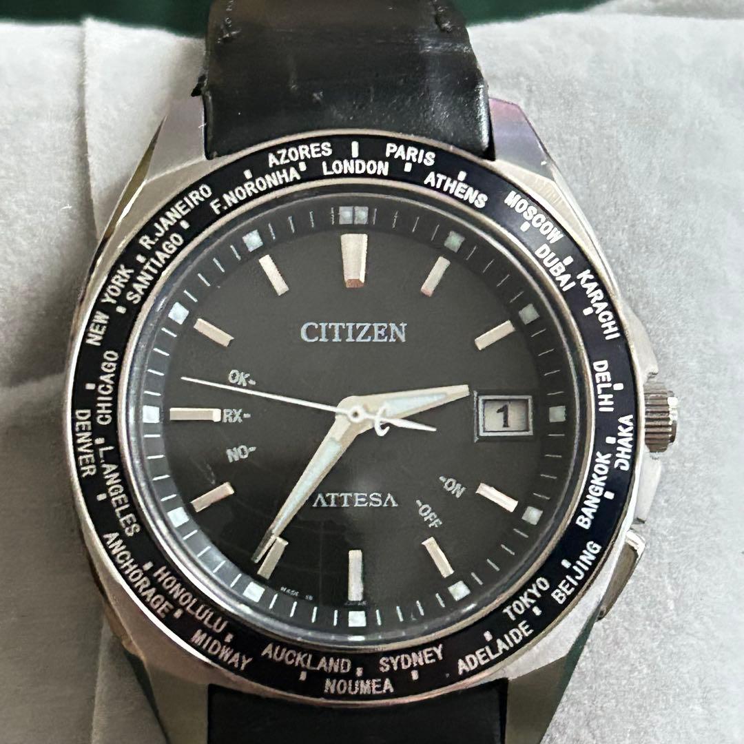 シチズンアテッサワールドタイム 電波ソーラー腕時計